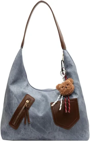 Trendy Vegan Leather Tote Bag Crescent Shoulder Bag Women Satchels Crossbody Purse Top-handle Handbag 2025