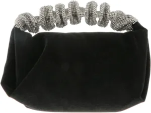 Velvet Dinner Bag Evening Bag for Women Rhinestone Clutch Purse for Wedding Party
