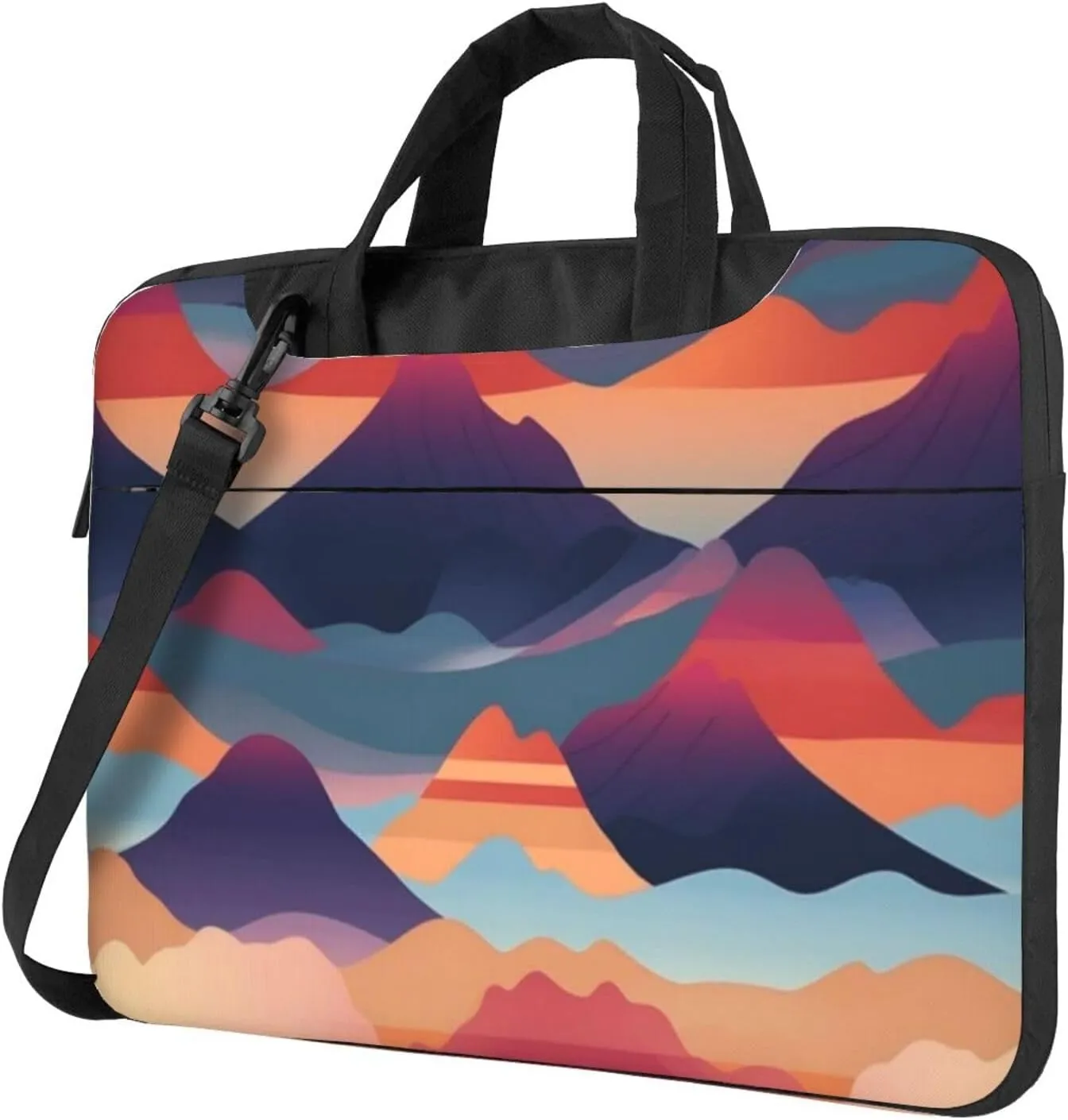 Volcano Bloom Sleek 13-15.6 Inch Laptop Bag For Man And Women, Computer Messenger Bag, Trendy Shoulder Strap Design