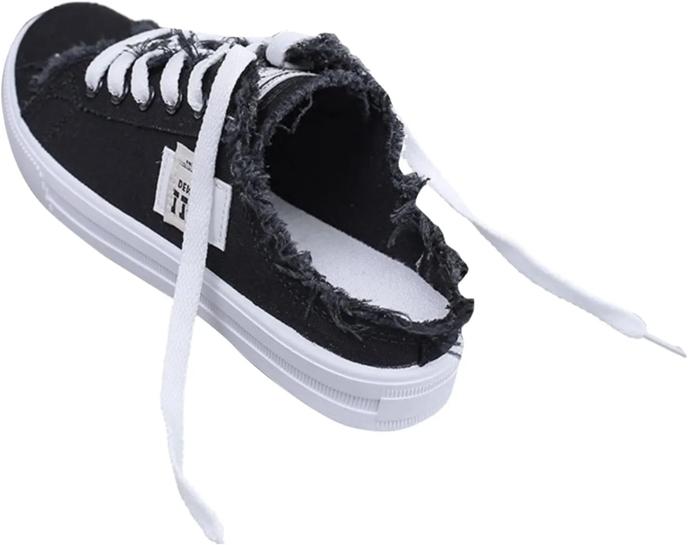 Walking Shoes Women 2025 Women's Slip on Sneaker Canvas Slip ons Shoe Fashion Comfortable Mules Womens Non Slip Loafers Casual Backless Shoes