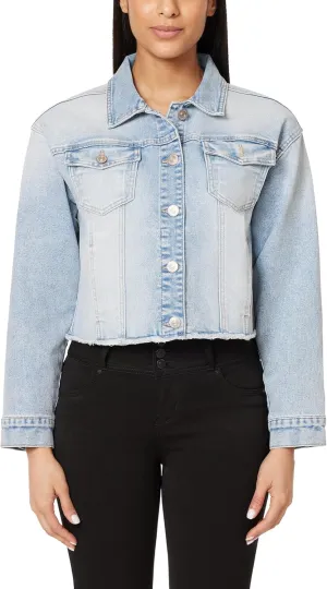 WallFlower Women's Dreamer Denim Jackets Juniors (Standard and Plus)