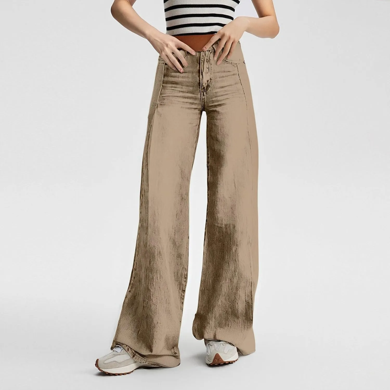 Wide Leg Jeans Woman Summer Dark Wash Baggy Jeans Y2k Street Vintage Pants Fashion Boyfriend Denim Pants