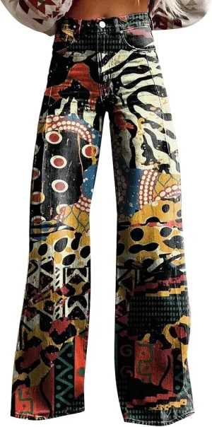 Wide Leg Jeans Woman Summer Dark Wash Baggy Jeans Y2k Street Vintage Pants Fashion Boyfriend Denim Pants