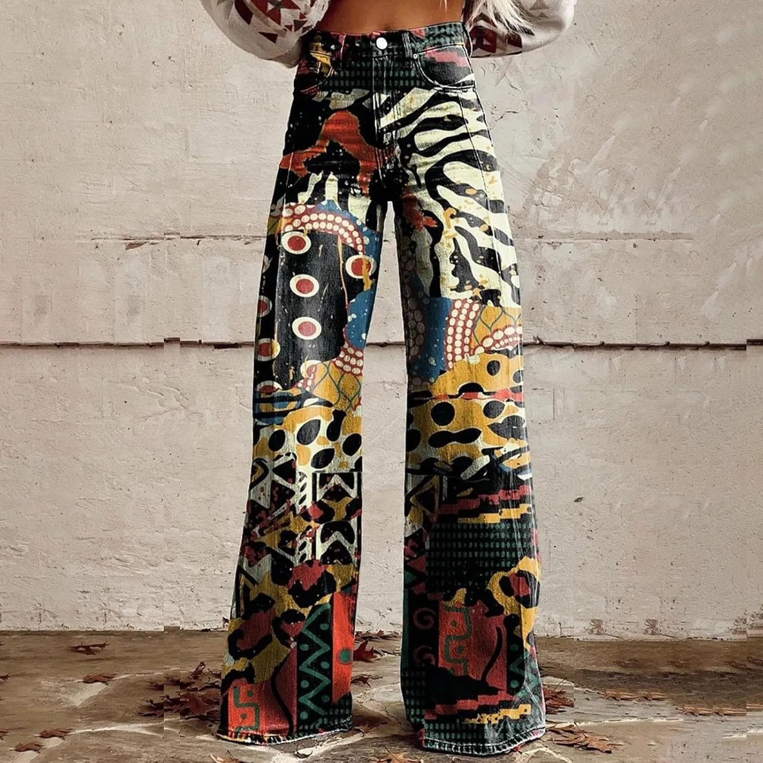 Wide Leg Jeans Woman Summer Dark Wash Baggy Jeans Y2k Street Vintage Pants Fashion Boyfriend Denim Pants