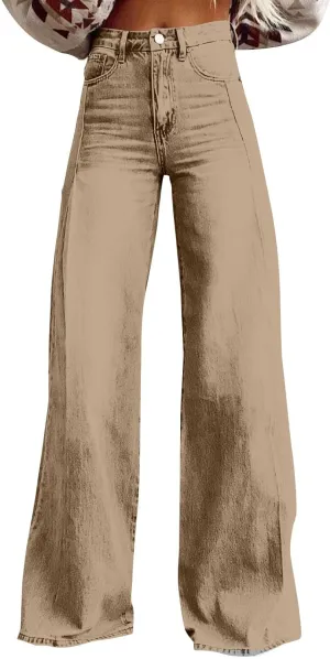 Wide Leg Jeans Woman Summer Dark Wash Baggy Jeans Y2k Street Vintage Pants Fashion Boyfriend Denim Pants