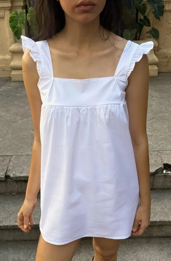 Women Boho Babydoll Mini Dress Y2k Flowy Ruffle Short Dress Casual Going Out Dress Cute Streetwear