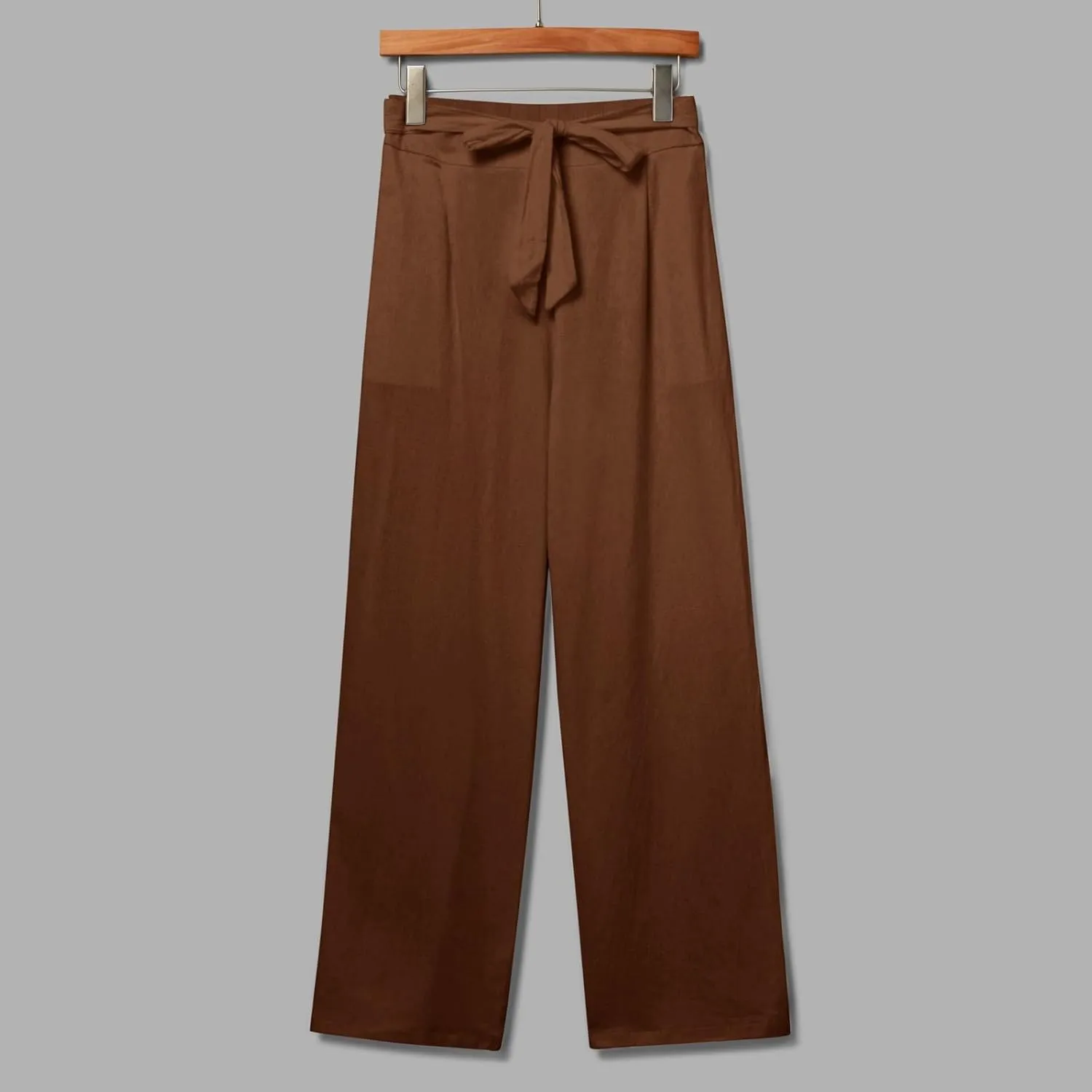 Women Linen Palazzo Pants Winter Flexible Work Capris with Pockets Water Resistant Water Resistant
