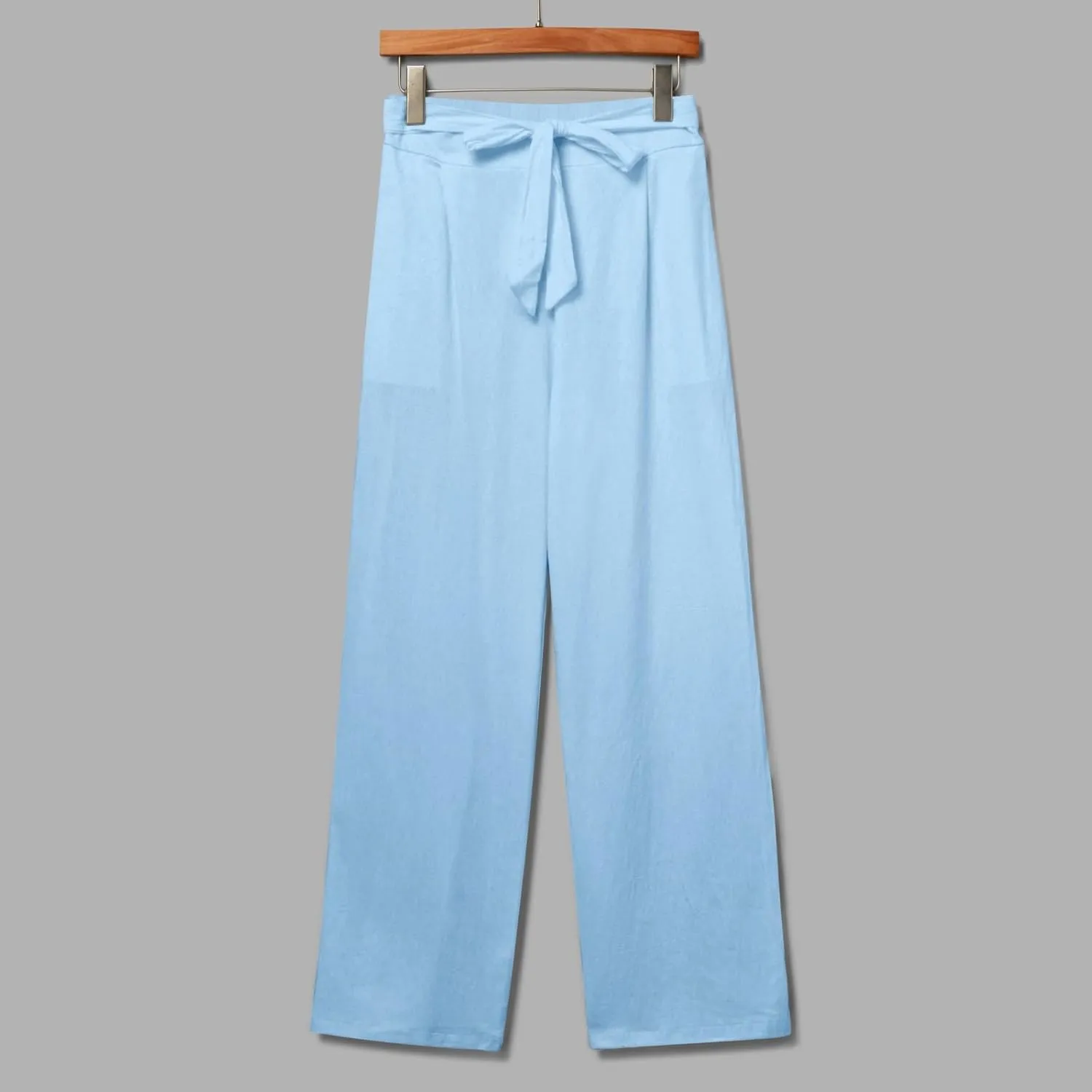 Women Linen Palazzo Pants Winter Flexible Work Capris with Pockets Water Resistant Water Resistant