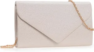 Women PU Clutch Glittering Evening Bag Formal Handbag Wedding Cocktail Prom Party Purse