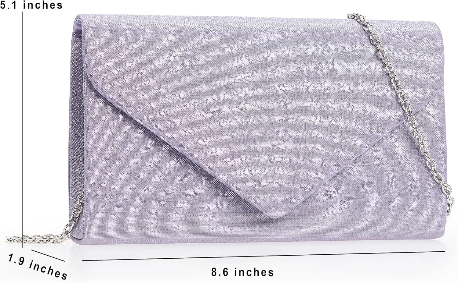 Women PU Clutch Glittering Evening Bag Formal Handbag Wedding Cocktail Prom Party Purse