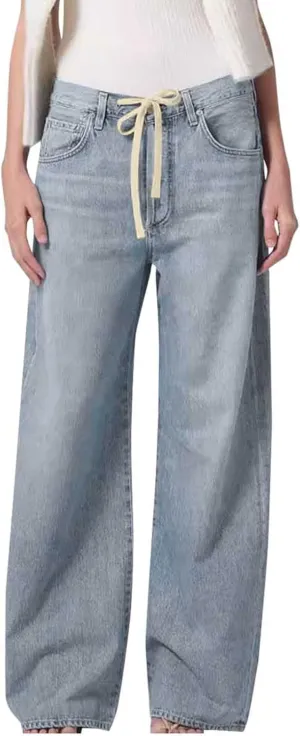Women Straight Leg Jeans,High Waisted Bow Baggy Jeans Wide Leg Loose Y2K Teen Girl Boyfried Denim Pants with Pockets