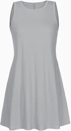Women Summer Dresses 2025 Beach Casual Sleeveless Tank Loose Fit Casual Sundress with Pocket