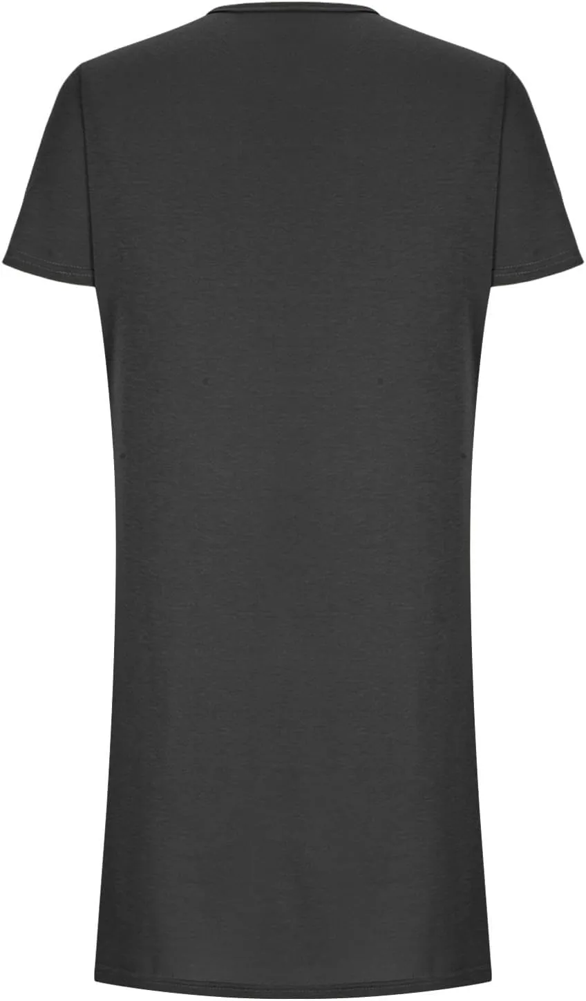 Women Tshirt Dress with Pockets Summer Casual Short Sleeve Sundresses Crew Neck Modest Dresses A Line Mini Dress