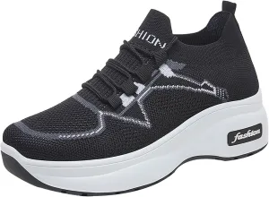 Women's Fashion Sneakers Slip On Casual Shoes Mesh Running Shoes Non Slip Hiking Shoes Women Waterproof