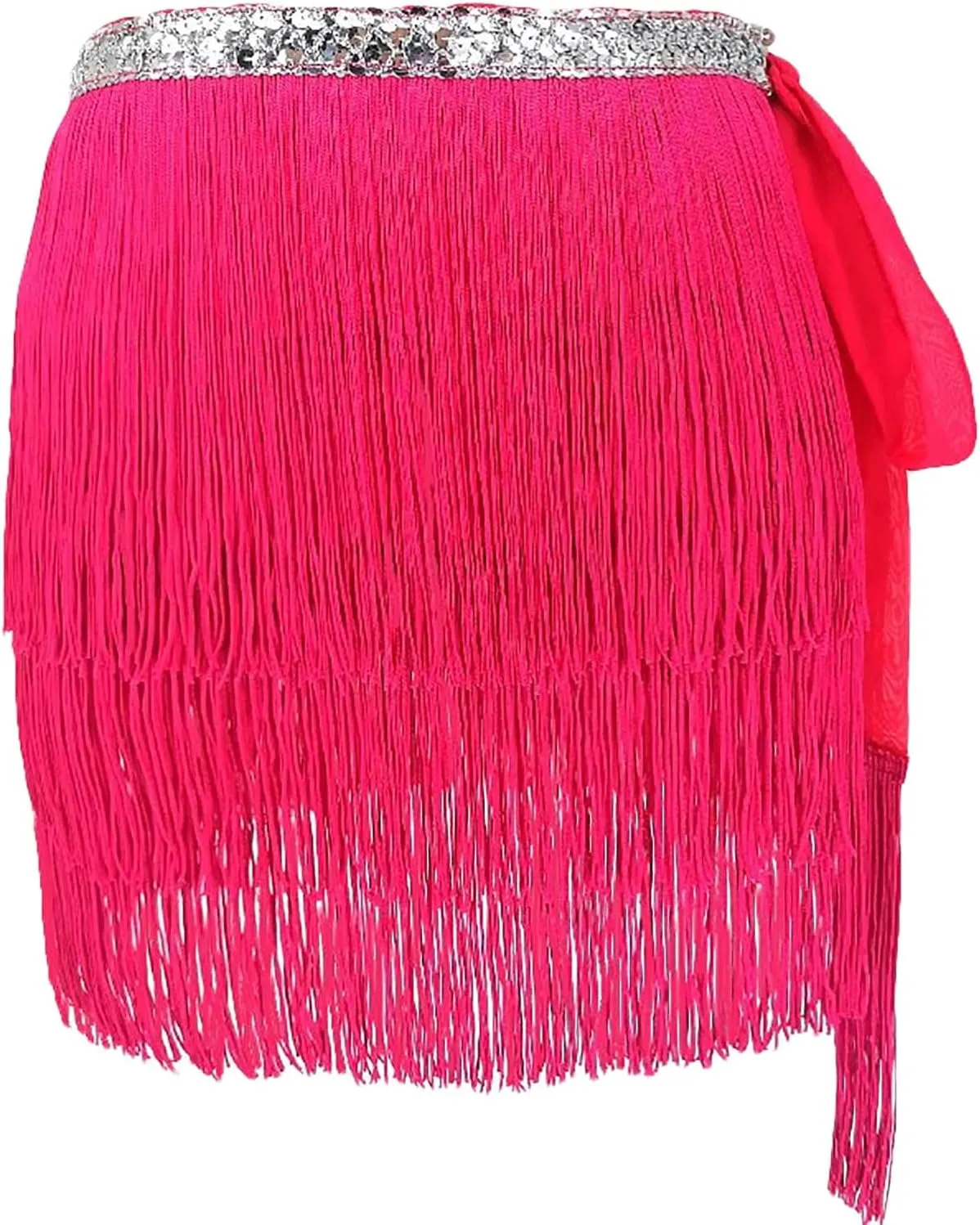 Womens Fringe Skirts Lightweight Flowy Casual Skirt Fashion Cozy High Waisted Solid Color Boho Skirt 2025