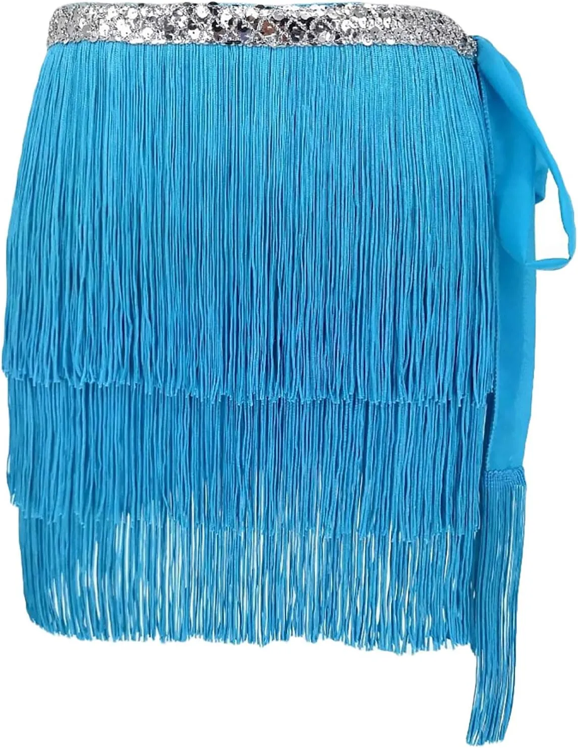 Womens Fringe Skirts Lightweight Flowy Casual Skirt Fashion Cozy High Waisted Solid Color Boho Skirt 2025