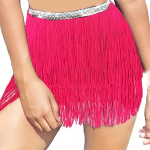 Womens Fringe Skirts Lightweight Flowy Casual Skirt Fashion Cozy High Waisted Solid Color Boho Skirt 2025
