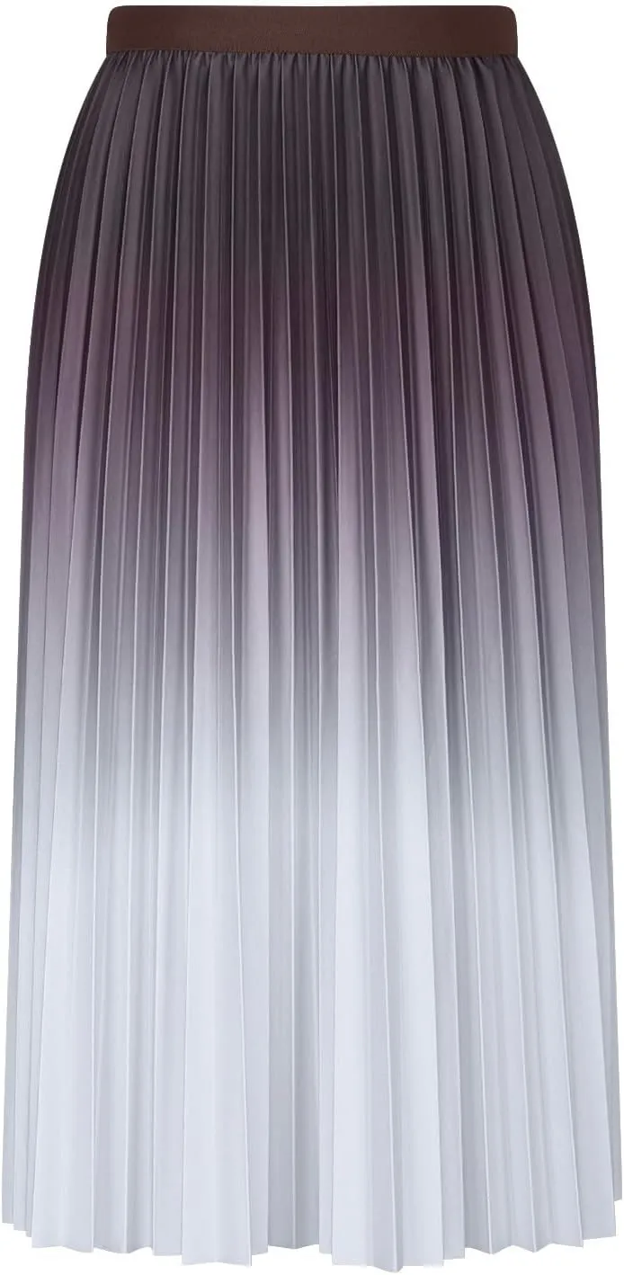 Women's Gradient A Line Skirts Ruched Trending Y2k Skirt Slim-Fit High Waisted Comfort Cozy Skirt Preppy Skirt