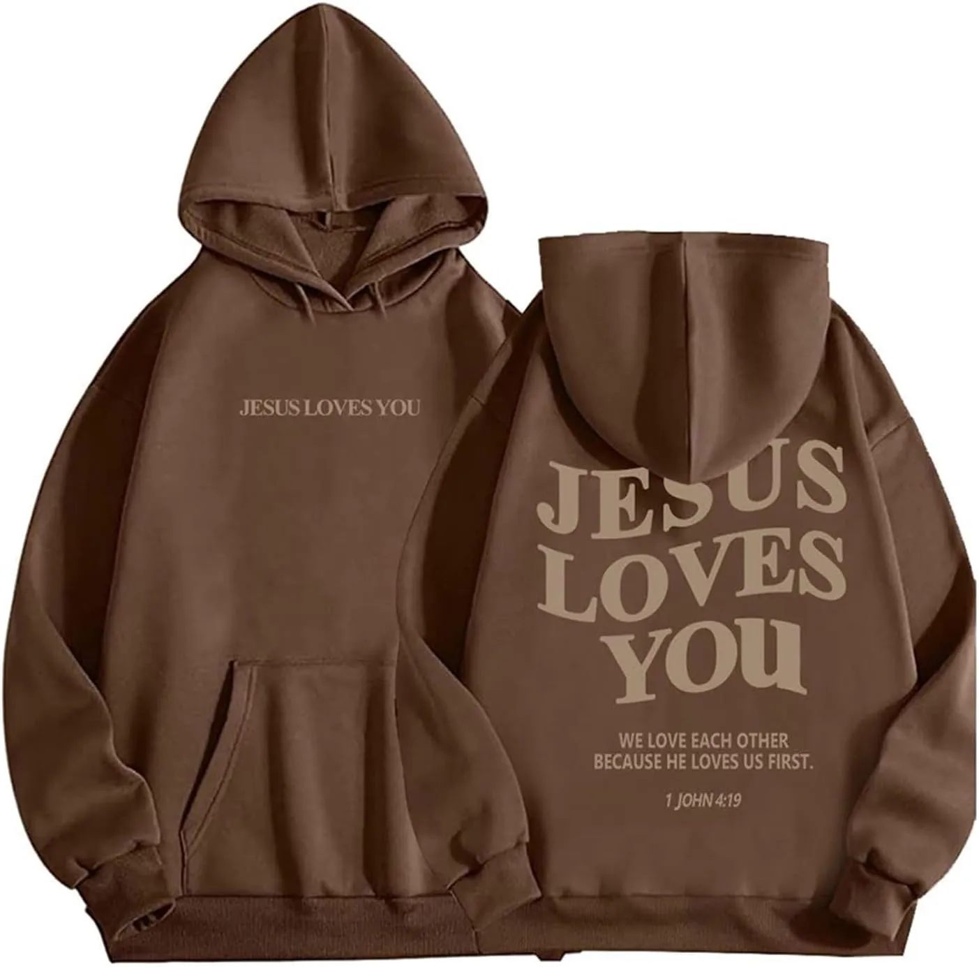 Women's Letter Print Graphic Hoodie Trendy Cute Oversized Long Sleeve Sweatshirt Y2K Drawstring Casual Pullover Top