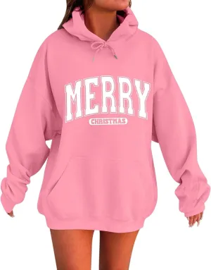 Womens Pullover Oversized Hoodies With Pocket Winter Cute Thermal Sweatshirts 2024 Fashion Tops Trendy Outfits