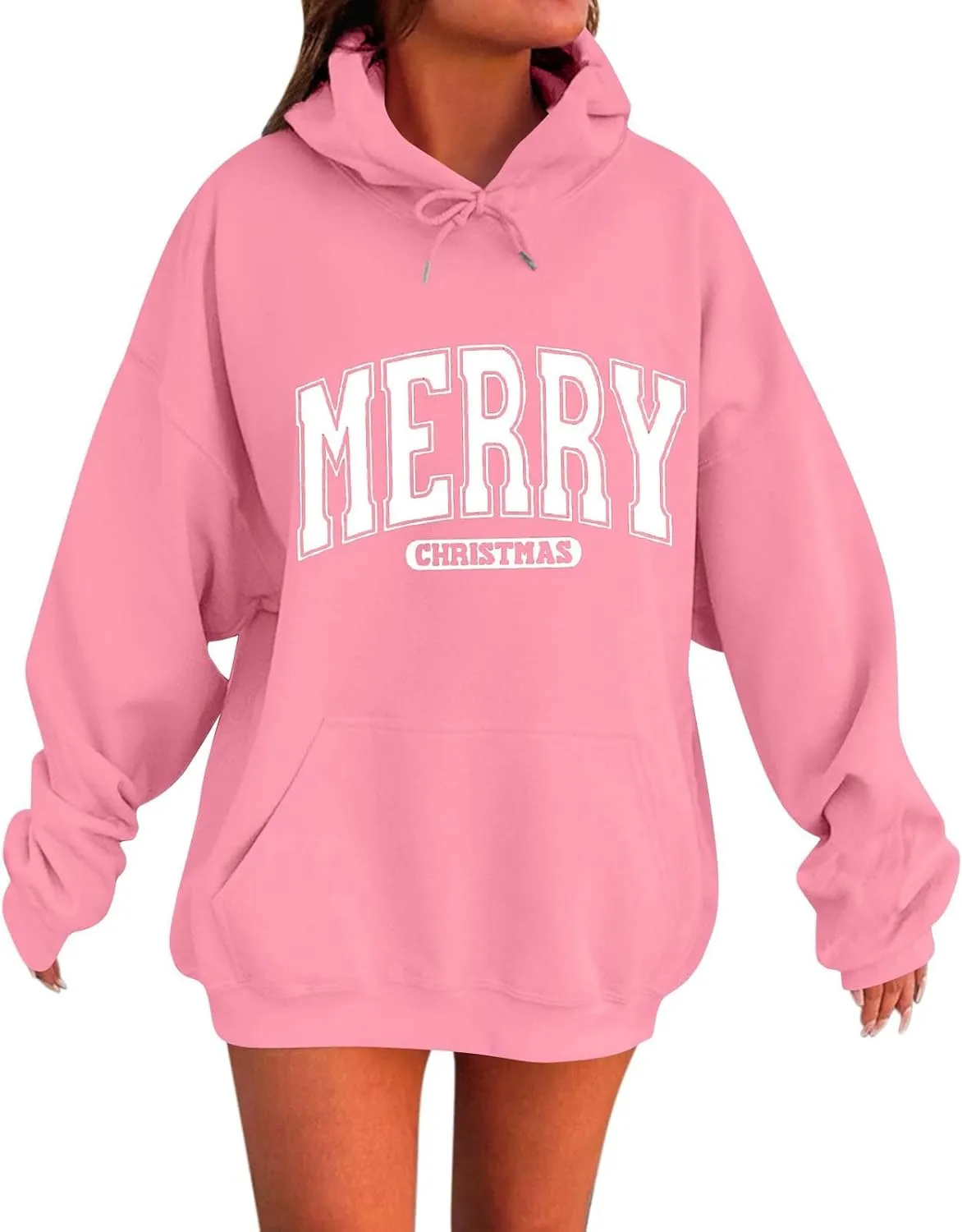 Womens Pullover Oversized Hoodies With Pocket Winter Cute Thermal Sweatshirts 2024 Fashion Tops Trendy Outfits