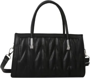 Women's Solid Color Crossbody Bag Fashion Small Satchel Bag Vintage Pleated Handbag Cute Clutch Bag