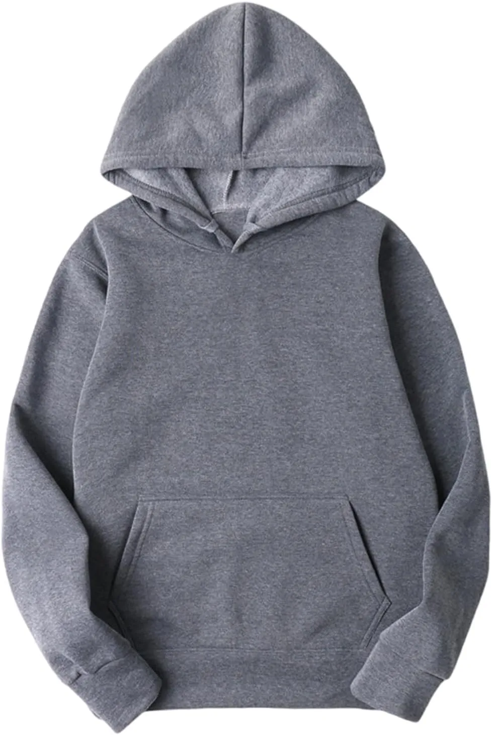 Womens Solid Color Oversized Hoodies Trendy Hooded Sweatshirts Pullover Cute Sweater Tops Teen Girls Clothes 2024