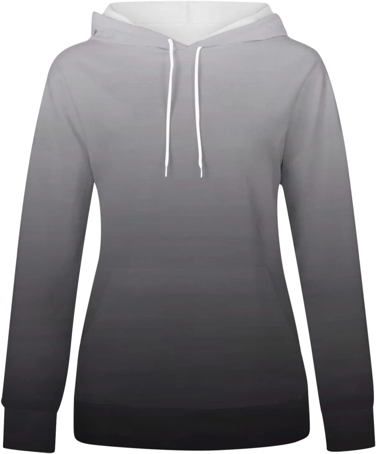 Women's Tie Dye Color Block Hoodies Long Sleeve Drawstring Preppy Pullover Oversized Comfy Casual 2024 Fall Clothes