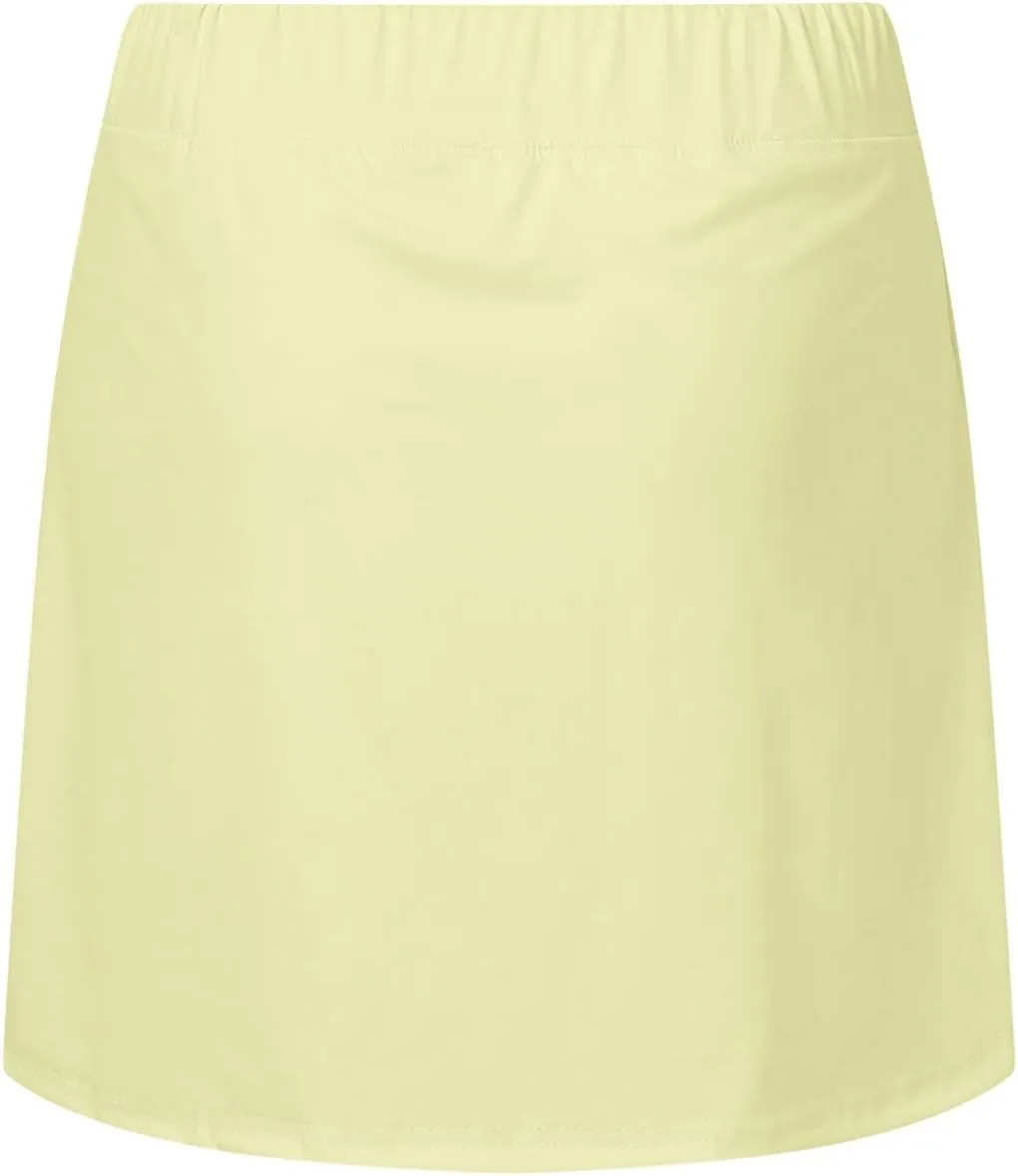 ZYXTIM Women Classic Tennis Skirt with Inner Shorts High Waist Casual Sport Golf Skorts Plain Summer Lounge Walking Shorts