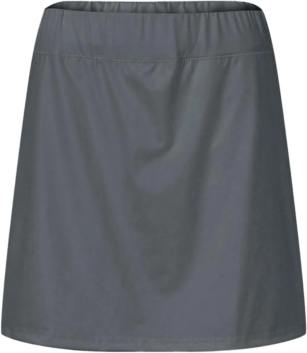 ZYXTIM Women Classic Tennis Skirt with Inner Shorts High Waist Casual Sport Golf Skorts Plain Summer Lounge Walking Shorts