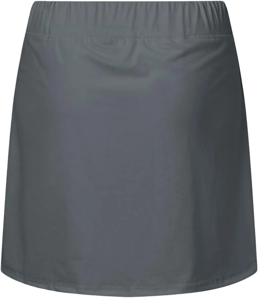 ZYXTIM Women Classic Tennis Skirt with Inner Shorts High Waist Casual Sport Golf Skorts Plain Summer Lounge Walking Shorts