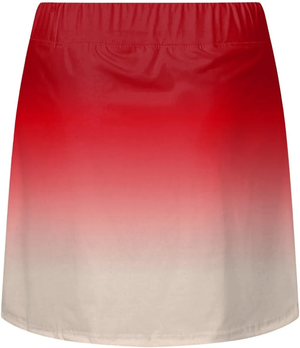 ZYXTIM Women Classic Tennis Skirt with Inner Shorts High Waist Casual Sport Golf Skorts Plain Summer Lounge Walking Shorts