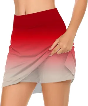 ZYXTIM Women Classic Tennis Skirt with Inner Shorts High Waist Casual Sport Golf Skorts Plain Summer Lounge Walking Shorts